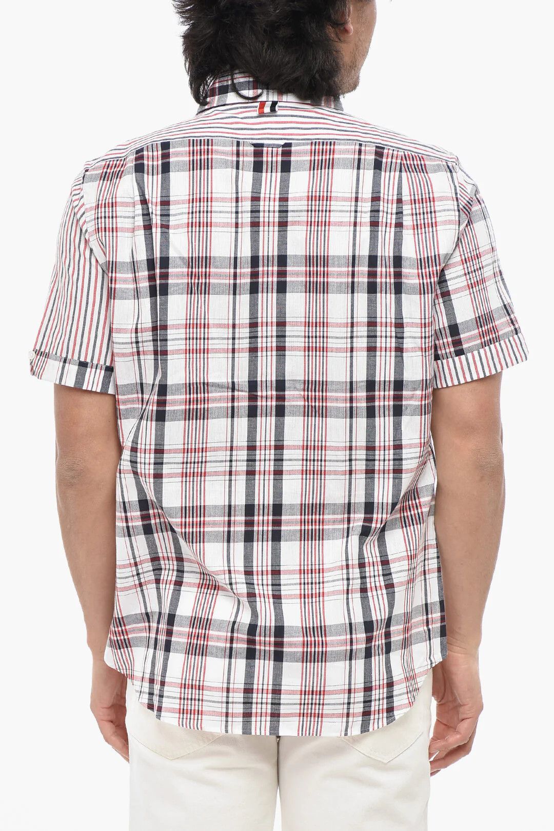 Thom Browne og1mm0426 Madras Short-Sleeve Shirt in Multicolor Size US L / EU 52-54 / 3 - 2 Thumbnail