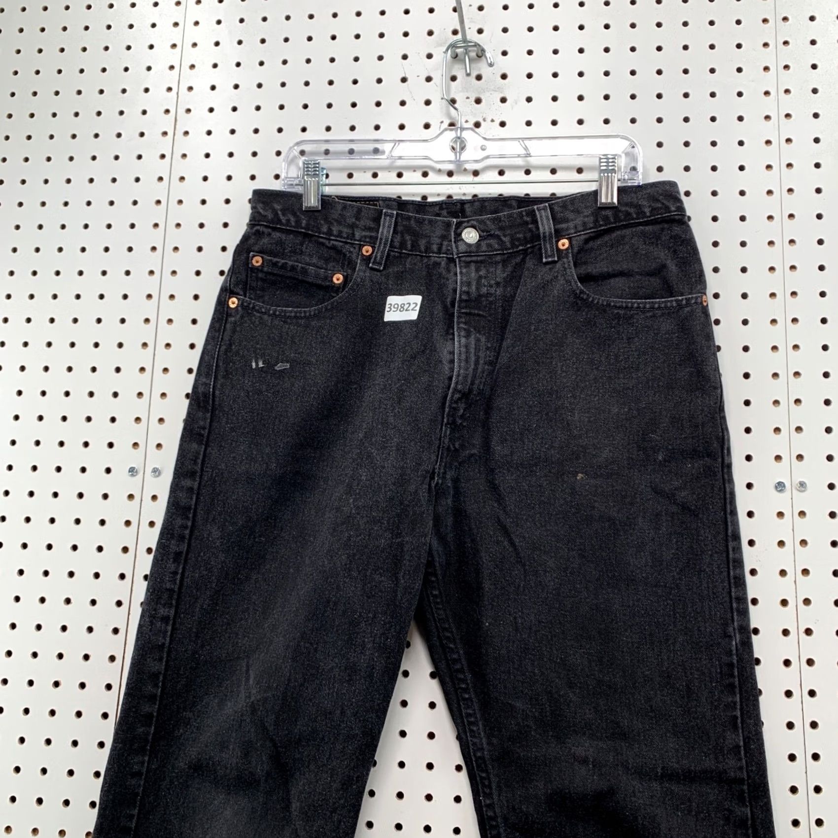Levi's VINTAGE Levi's 505 Black Denim Jeans Mens Size 34x33 Straight Regular Fits Size US 34 / EU 50 - 7 Thumbnail