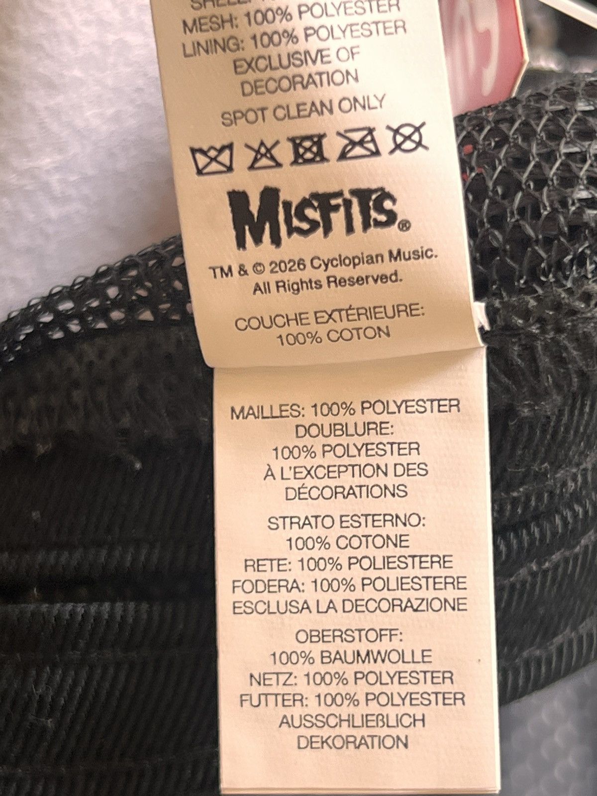 Supreme Supreme Misfits Mesh Back 6-Panel Trucker Hat Black SS26 cap Size ONE SIZE - 17 Thumbnail