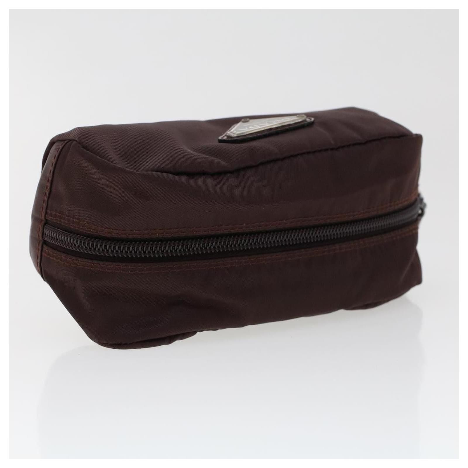 Prada o1srvl11e0624 Size: OS / Cosmetic Pouch in Brown Size ONE SIZE - 5 Thumbnail