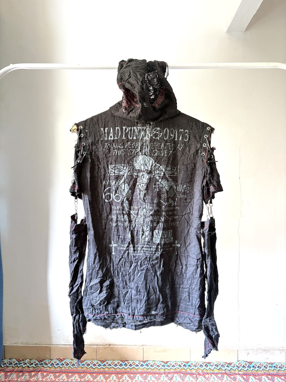 Japanese Brand Mad Punks Anarchic Gothic Punk Zip Up Size M / US 6-8 / IT 42-44 - 3 Thumbnail