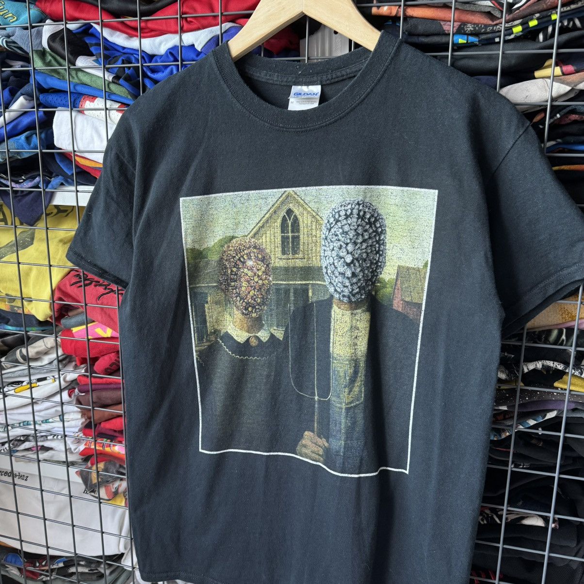 Other Vintage American Gothic Grant Wood Art T-shirt Size US M / EU 48-50 / 2 - 5 Thumbnail