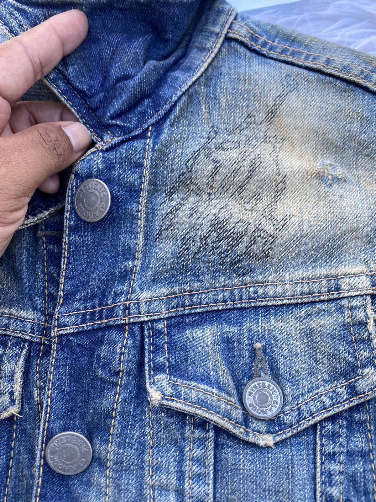 Hysteric Glamour Rare Vintage KINKY Hysteric Glamour Denim Jacket Size S / US 4 / IT 40 - 17 Thumbnail