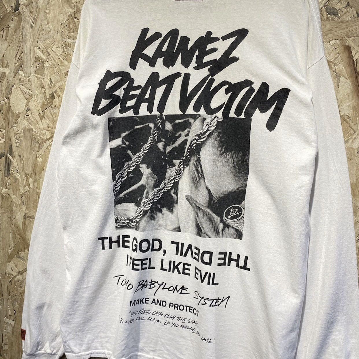 Japanese Brand KaneZ Tokyo Beat Victim Graphic Longsleeve Shirt Streetwear Size US XL / EU 56 / 4 - 3 Thumbnail