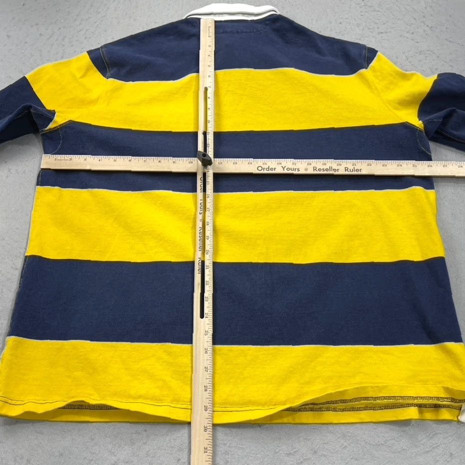 Polo Ralph Lauren VINTAGE Polo Ralph Lauren Shirt Mens XL Yellow Rugby Custom Crossed Mallets 90s Size US XL / EU 56 / 4 - 7 Thumbnail