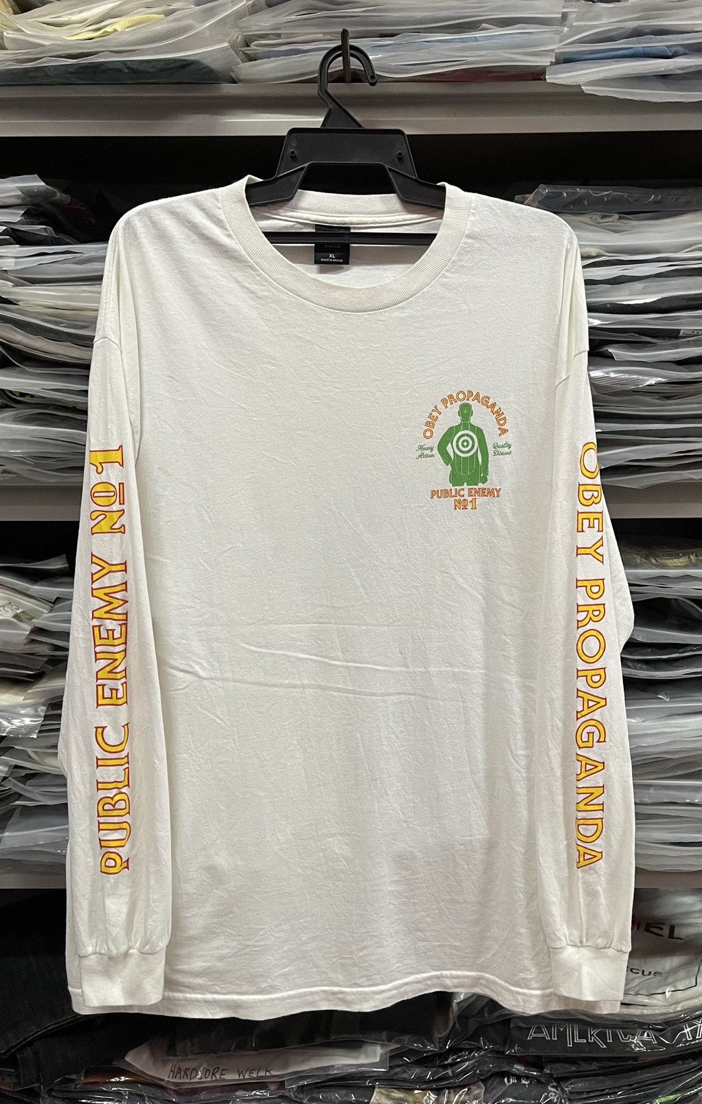 Obey Obey x Public Enemy Long Sleeve🔥🔥🔥 Size US XL / EU 56 / 4 - 1 Thumbnail