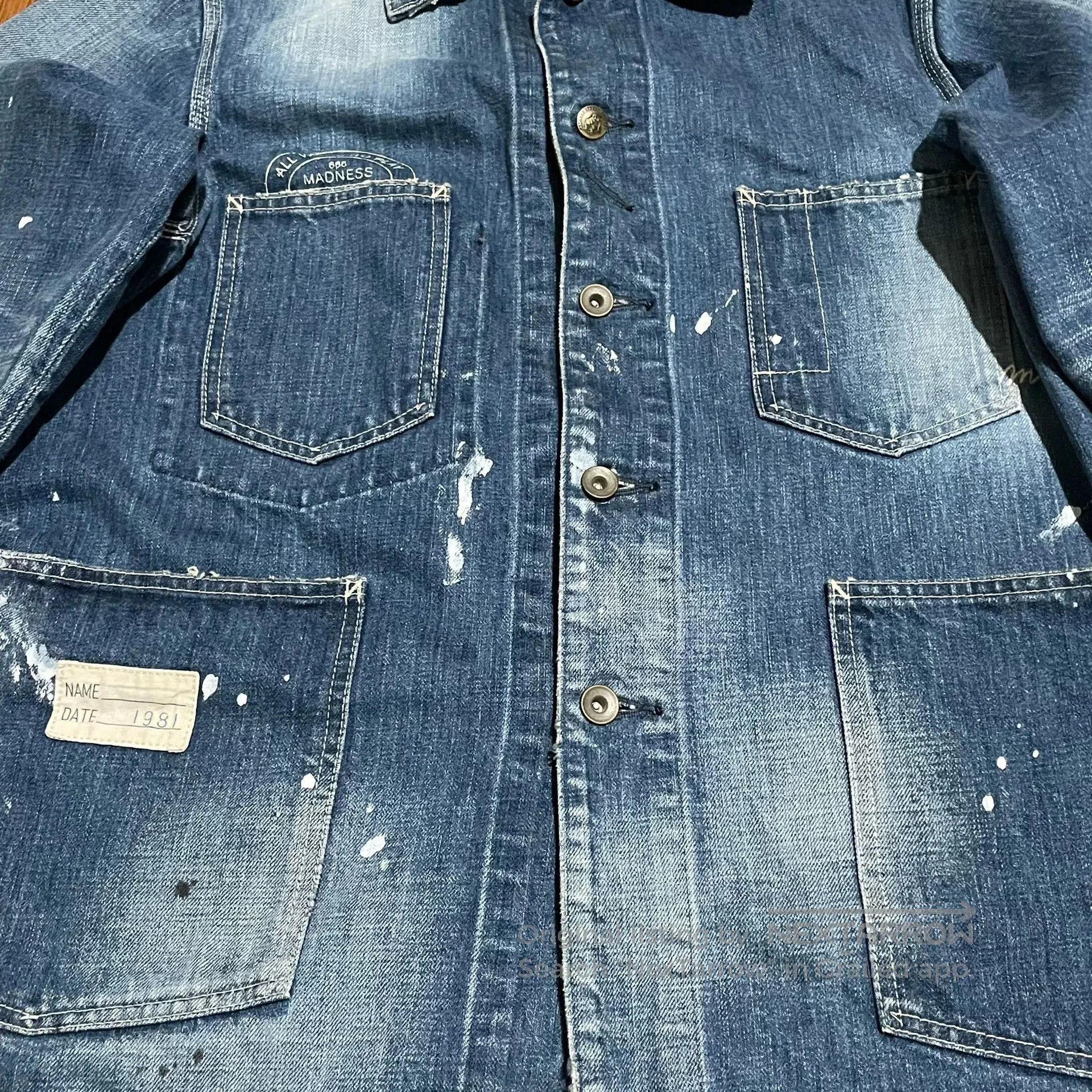 Madness MADNESS 18SS Railway Denim Jacket. Size US M / EU 48-50 / 2 - 5 Thumbnail