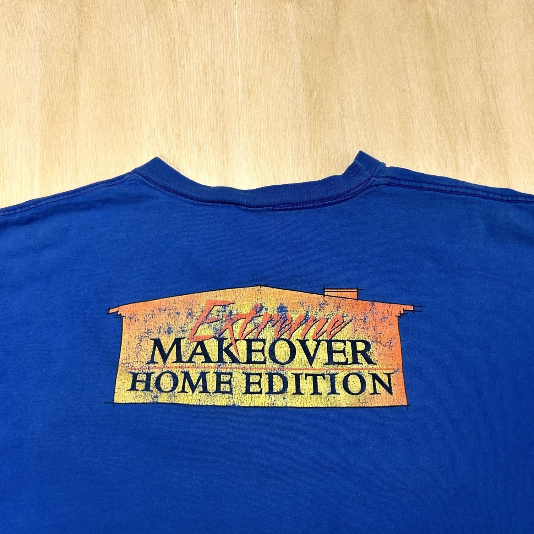 Vintage Extreme Makeover Home Edition Shirt Mens XL Blue TV Show Graphic Tee T-Shirt Size US XL / EU 56 / 4 - 5 Thumbnail
