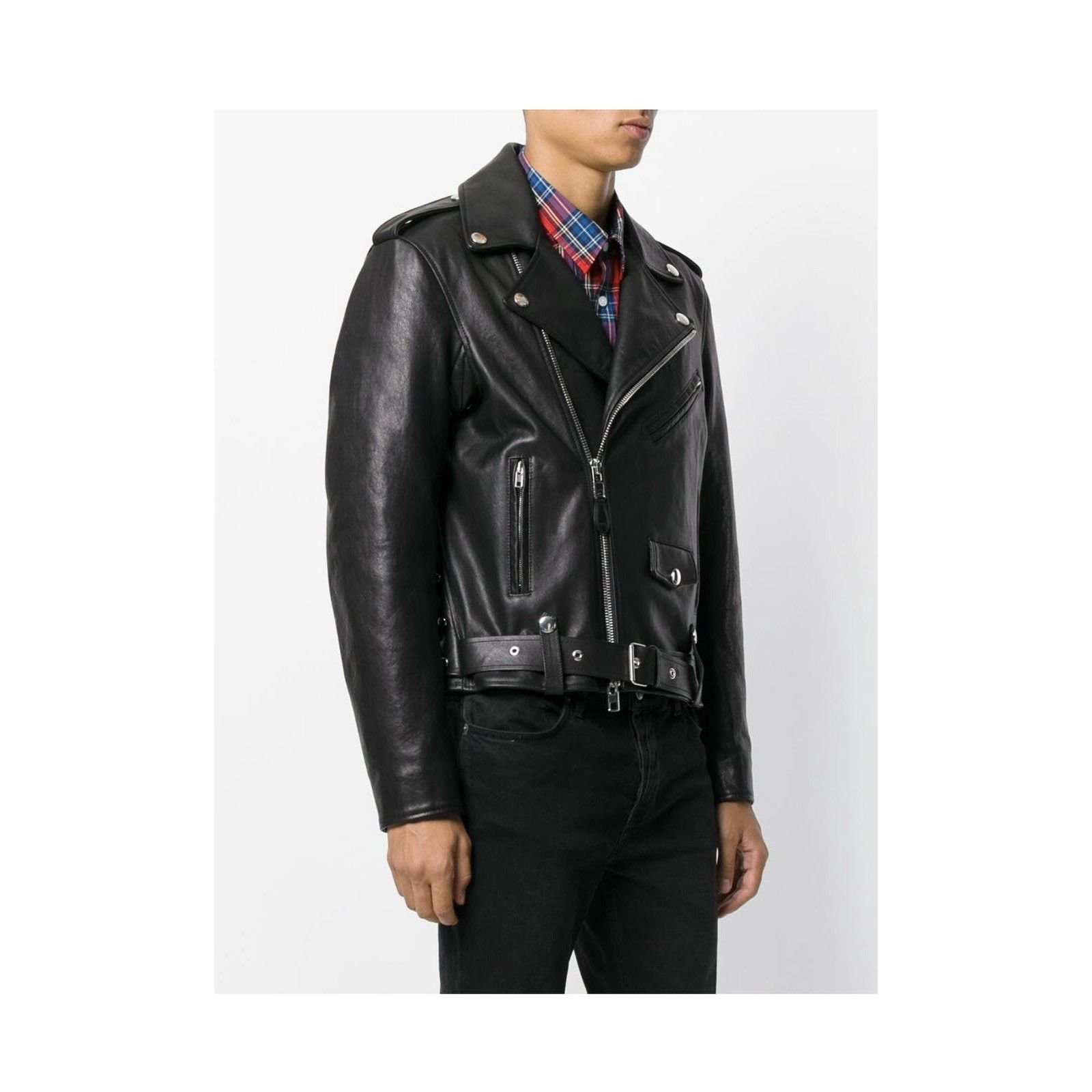 Givenchy Givenchy Calfskin Classic Biker Jacket Size US M / EU 48-50 / 2 - 2 Thumbnail