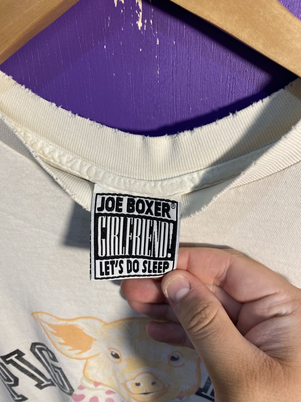 Joe Boxer Vintage 90s Joe Boxer pig love t-shirt Size US XL / EU 56 / 4 - 4 Thumbnail