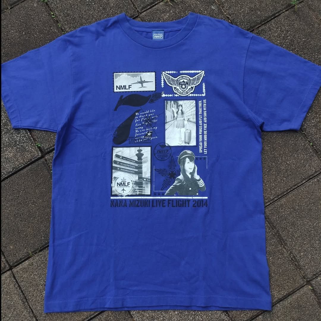 Band Tees Nana Mizuki Live Flight 2014 Tee Size US L / EU 52-54 / 3 - 1 Thumbnail