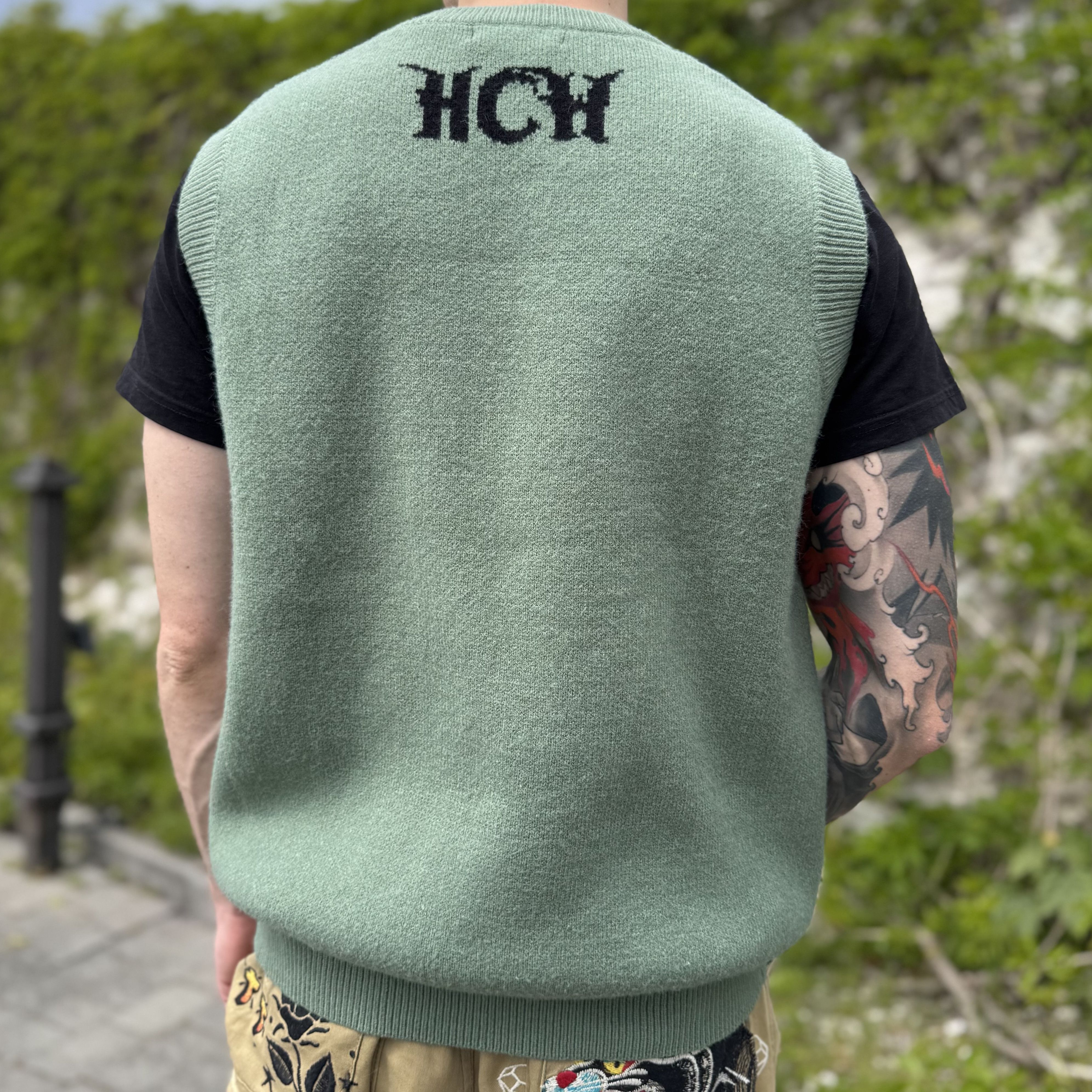 Vintage Heaven can wait - olive knit vest Size US L / EU 52-54 / 3 - 3 Thumbnail