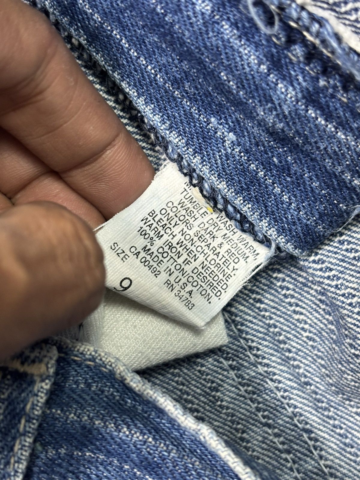 Lee Vintage 90s Lee Riders Striped Jeans W26 L44 OL7 Size US 26 / EU 42 - 10 Thumbnail