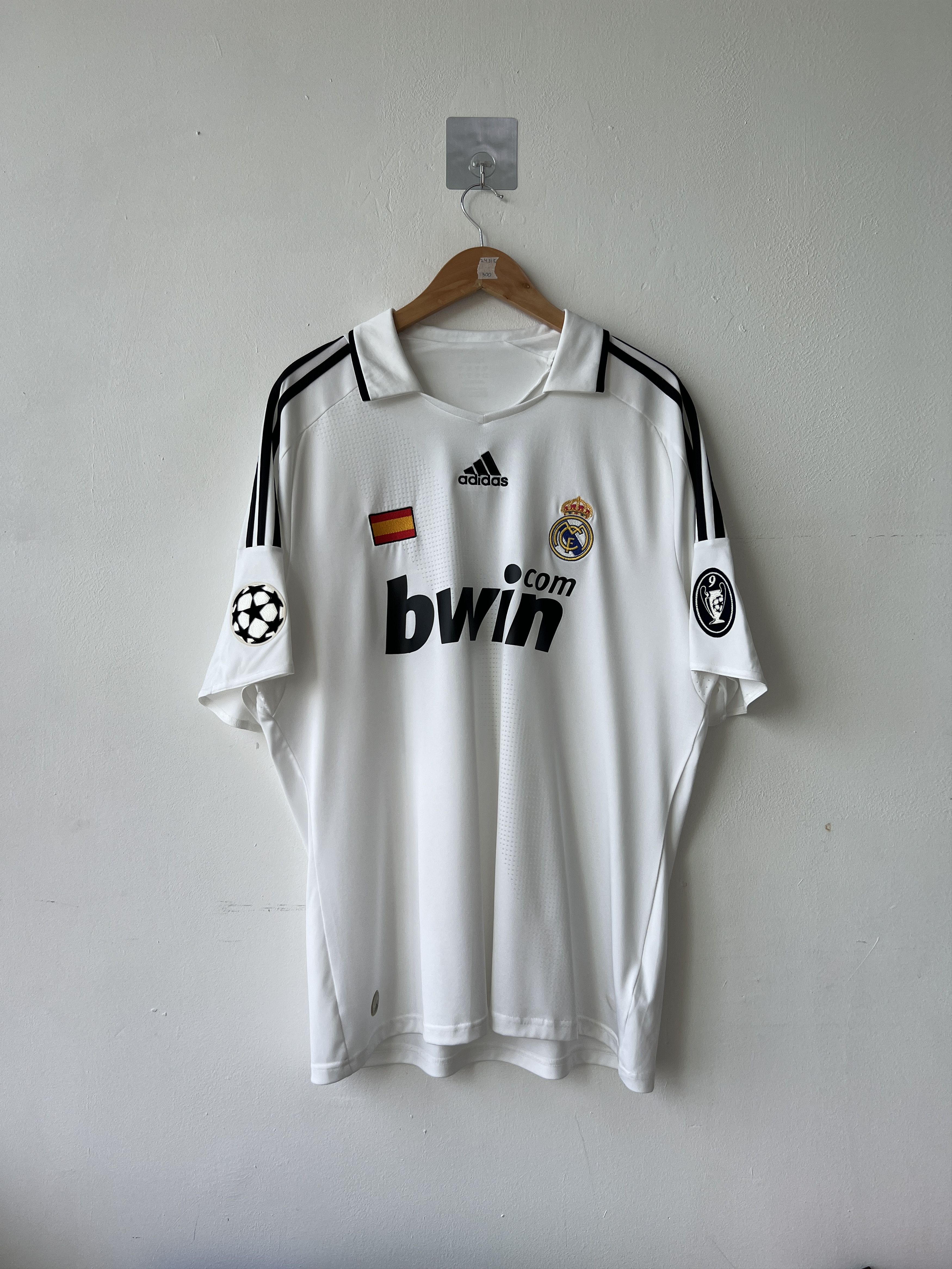 Adidas (XL) Real Madrid 2008-09 Home Kit Robben #11 Size US XL / EU 56 / 4 - 2 Thumbnail