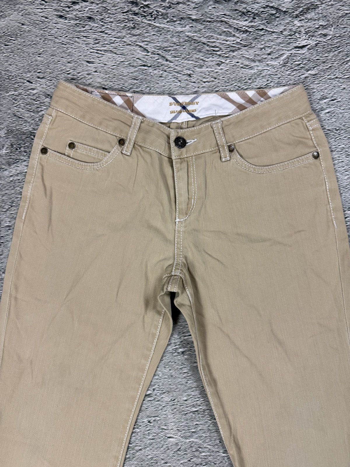 Burberry Burberry flared jeans beige blue label japanese Y2K Size 25" / US 0 / IT 36 - 5 Thumbnail
