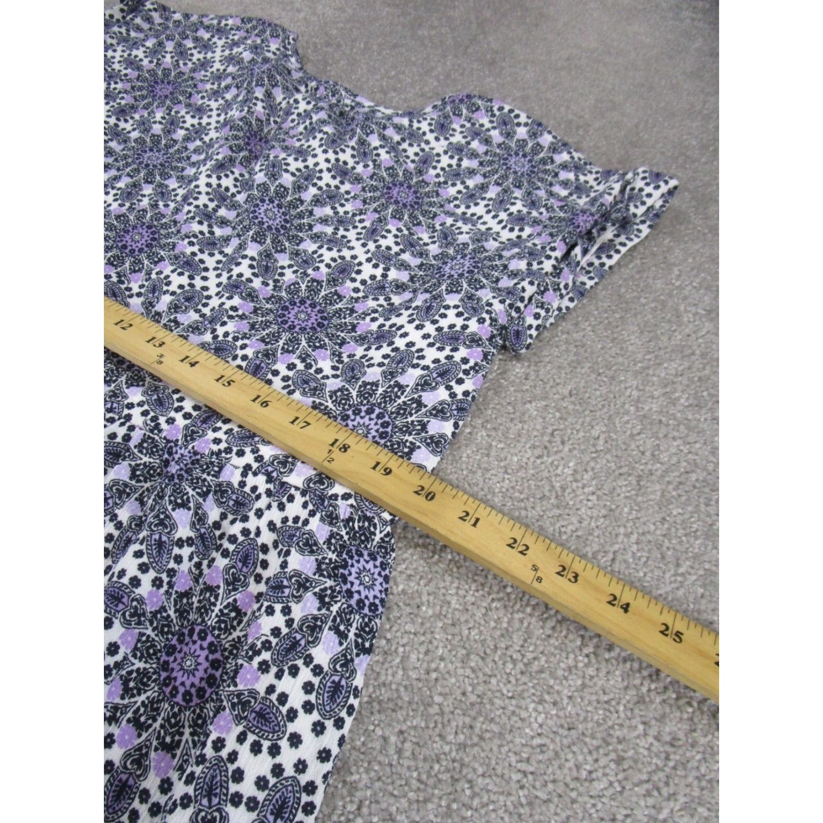 Loft LOFT Women Mini Dress - Floral Tie Waist Sleeveless, White, Medium, Casual, Polyester, NEW Size M / US 6-8 / IT 42-44 - 5 Thumbnail