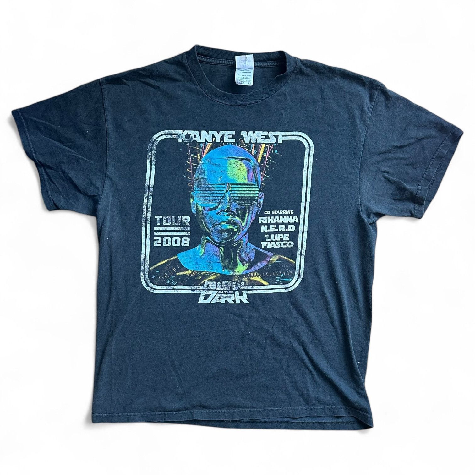 Kanye West VTG Kanye West 2008 "Glow in the Dark" Tour Graphic Tee Size US L / EU 52-54 / 3 - 1 Thumbnail