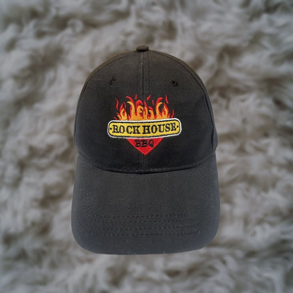 Vintage Cap America Rock House BBQ Hat Cap Adults One Size Fits All StrapBack Baseball Size ONE SIZE - 1 Thumbnail