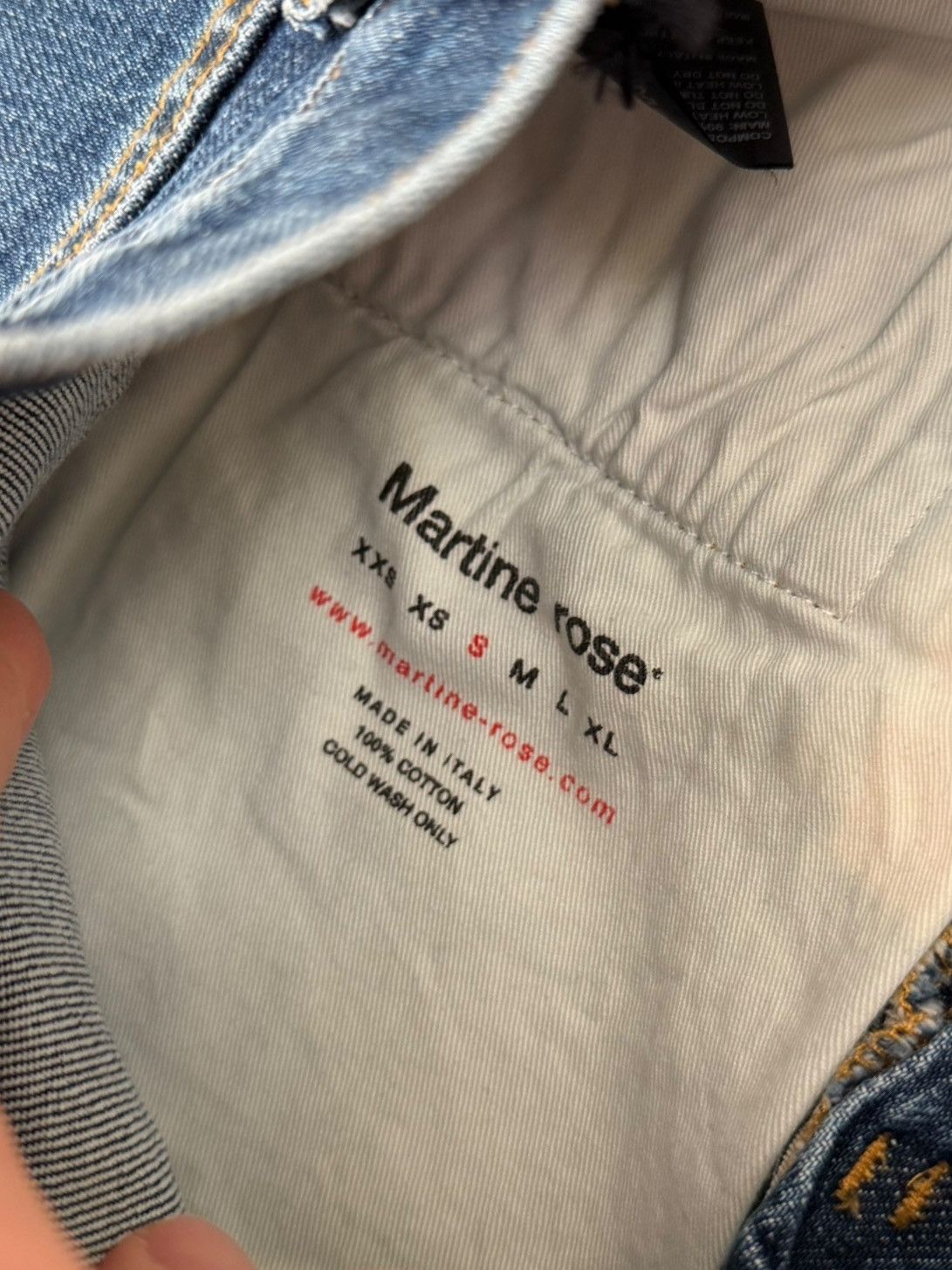 Martine Rose Ring Zip Stretch Blue Denim Size US 28 / EU 44 - 5 Thumbnail