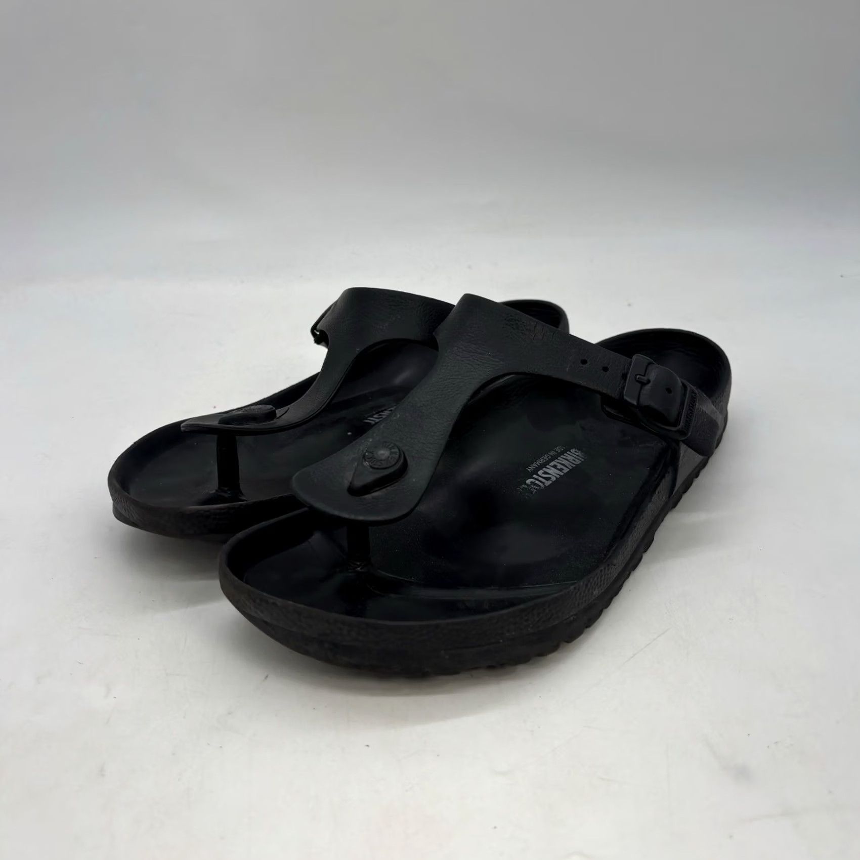 Birkenstock Birkenstock EVA Slides Womens 10 Black Waterproof Sandals Slip On Size US 9 / IT 39 - 2 Thumbnail