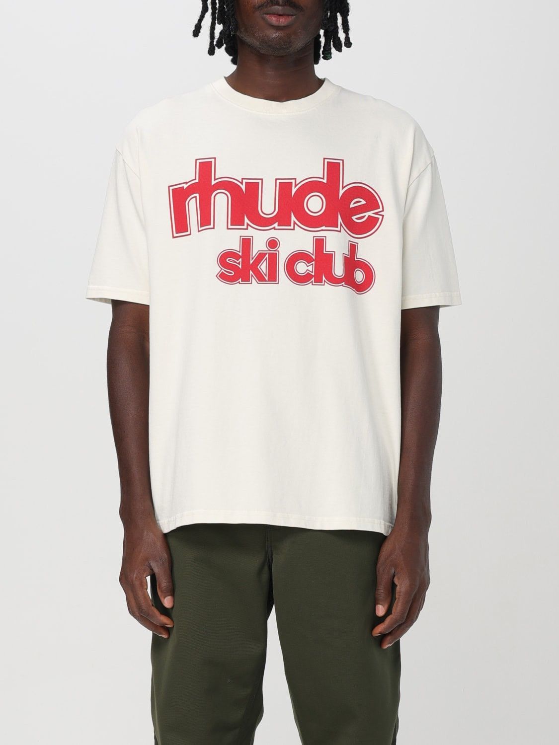 RHUDE Ski Club Tee Vintage White T-Shirt Men’s Size XXL