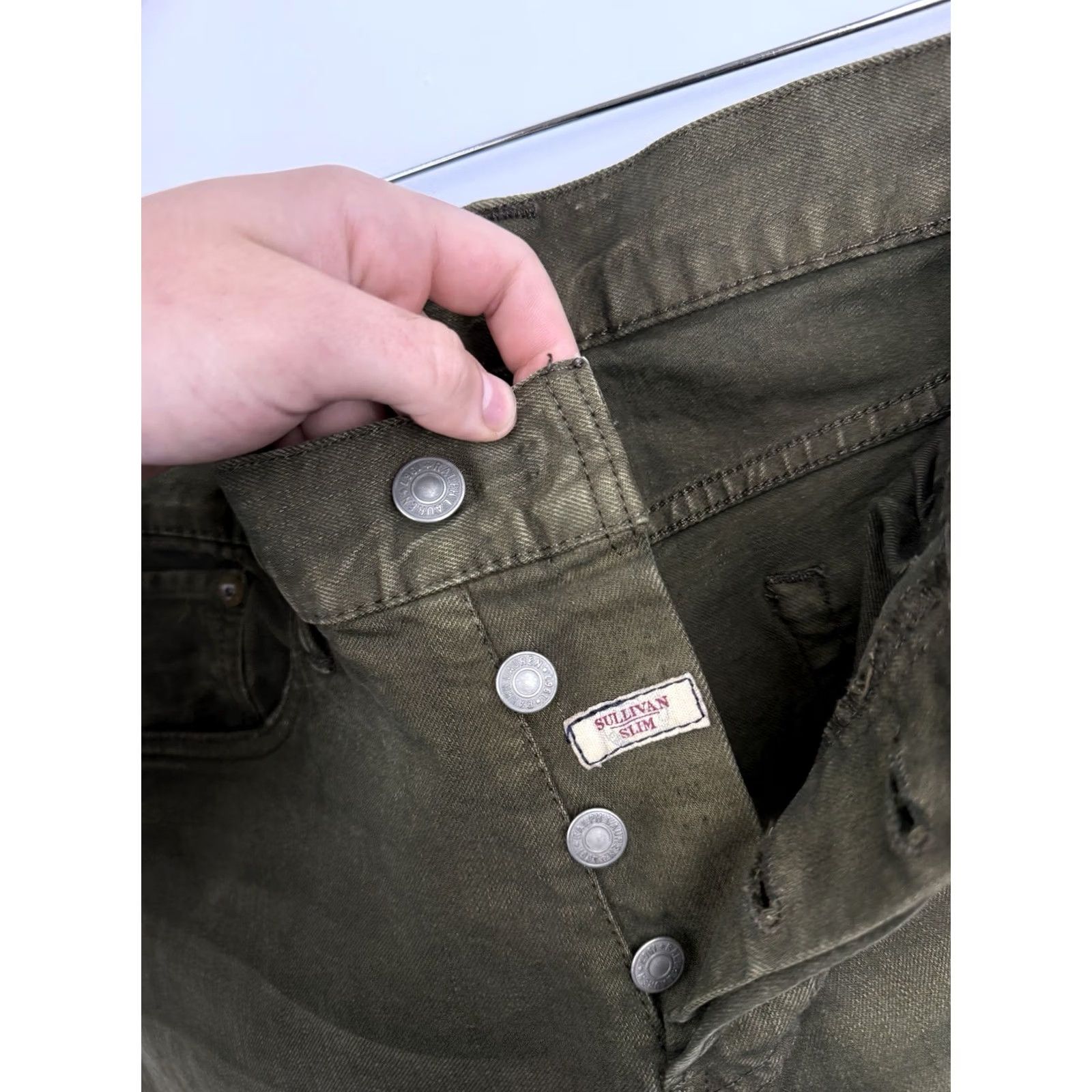 Polo Ralph Lauren VINTAGE Polo Ralph Lauren Sullivan Slim Jeans Olive USA Size 34/32 Slim Size US 34 / EU 50 - 7 Thumbnail