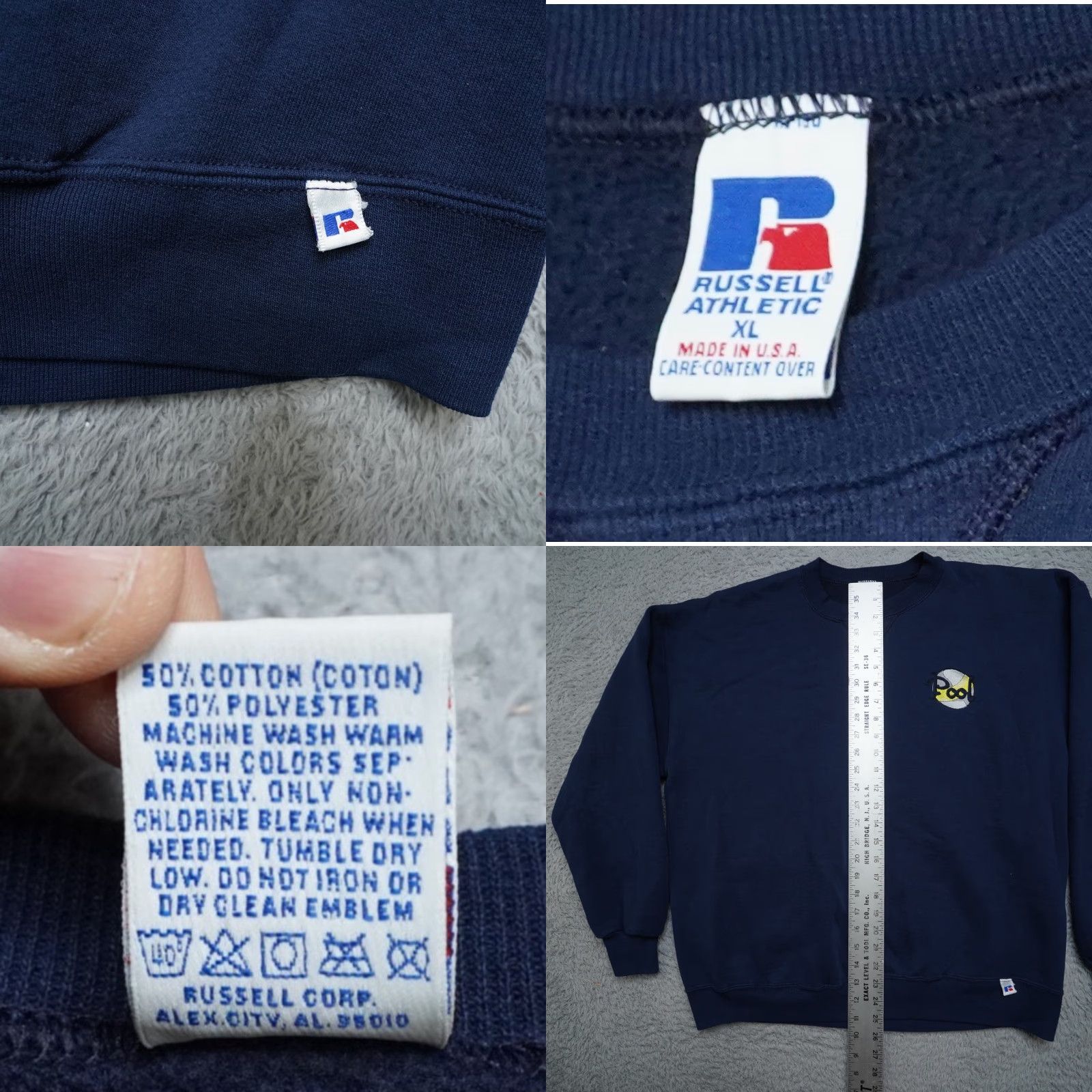 Russell Athletic VINTAGE Russell Athletic Sweatshirt Mens XL Blue Pool Made In USA Crewneck Size US XL / EU 56 / 4 - 8 Thumbnail
