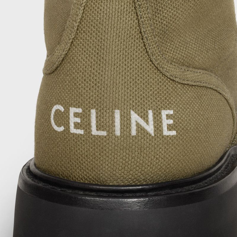 Celine o1bcso1str1225 351952345C Bulky Lace-up Boots in Khaki/Black Size US 9 / EU 42 - 5 Thumbnail