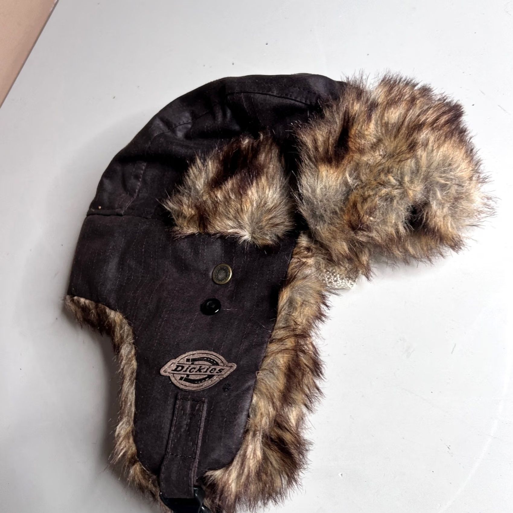 Dickies Dickies Faux Fur Trapper Hat Brown Hunting Winter Cap Ear Flap OSFM RN115665 Size ONE SIZE - 6 Thumbnail