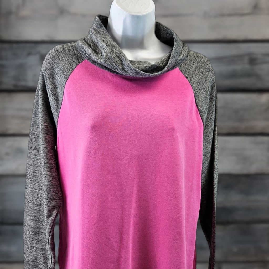 Talbots T by Talbots Womens Pullover Sweatshirt Sz PL Petite Gray Cotton Blend Green? Size L / US 10 / IT 46 - 1 Thumbnail