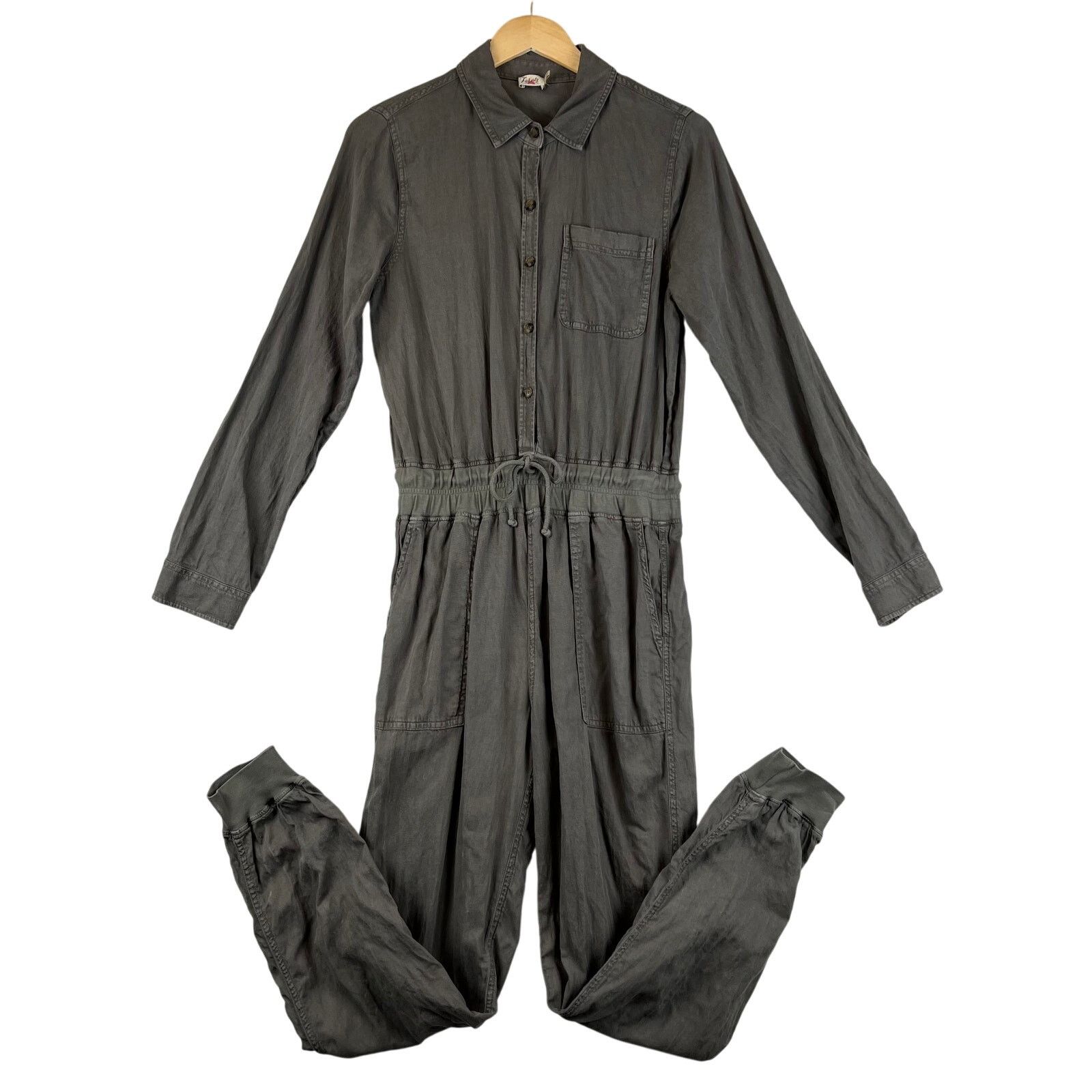 Faherty Faherty Arlie Day Jumpsuit Womens Small Surplus Green Size 27" / US 4 / IT 40 - 1 Thumbnail
