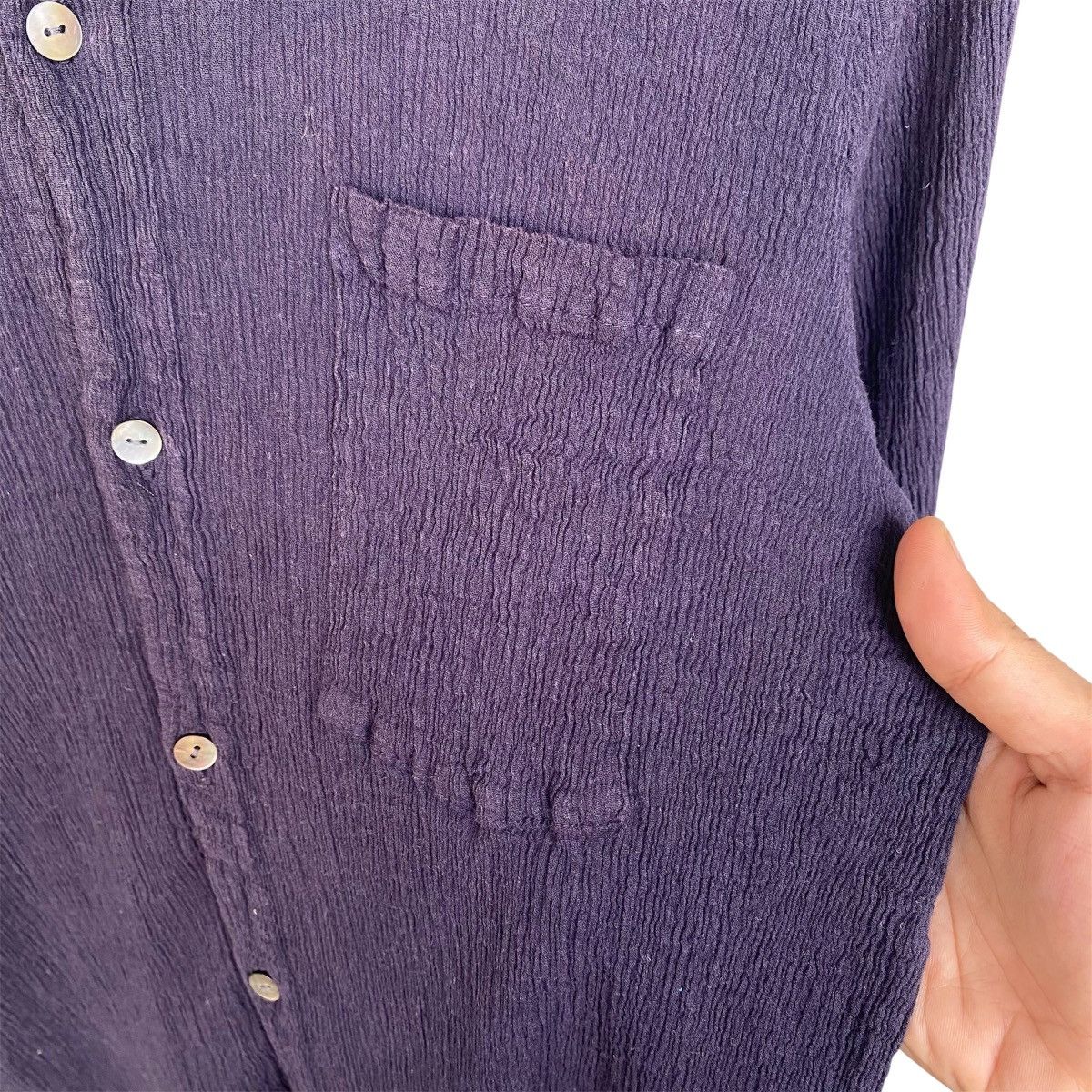 Issey Miyake ‼️LAST DROP‼️Tsumori Chisato Issey Miyake Ruffle Crinkle Shirt Size S / US 4 / IT 40 - 10 Thumbnail