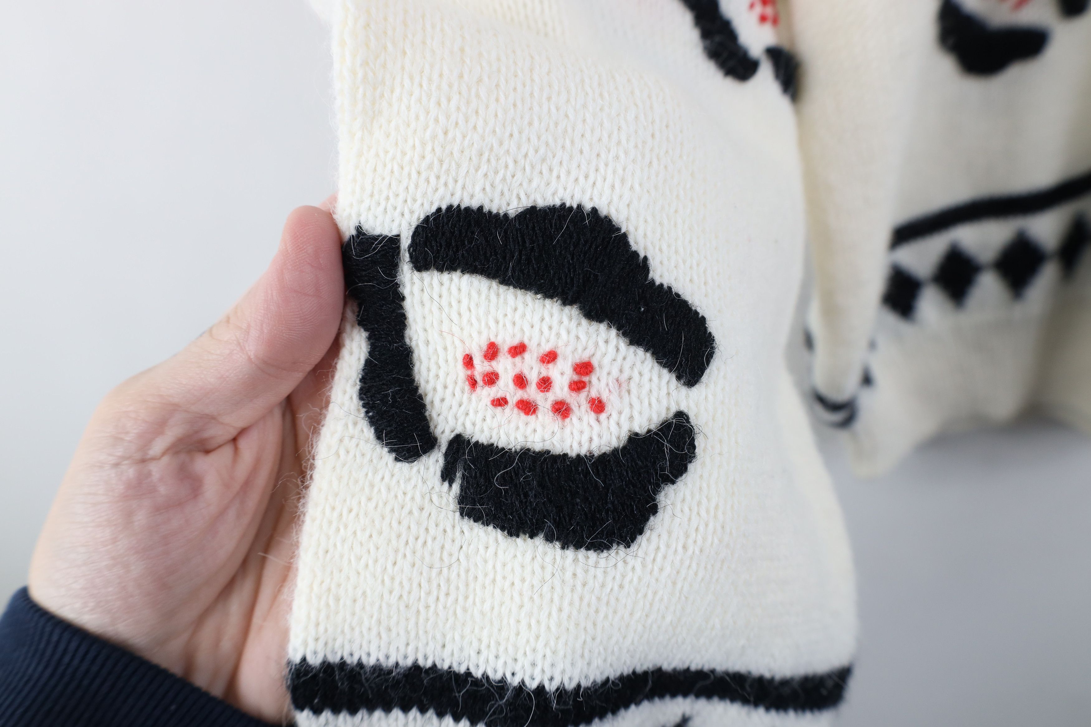 Vintage Vintage 70s Streetwear Abstract Flower Knit Sweater Size L / US 10 / IT 46 - 8 Thumbnail