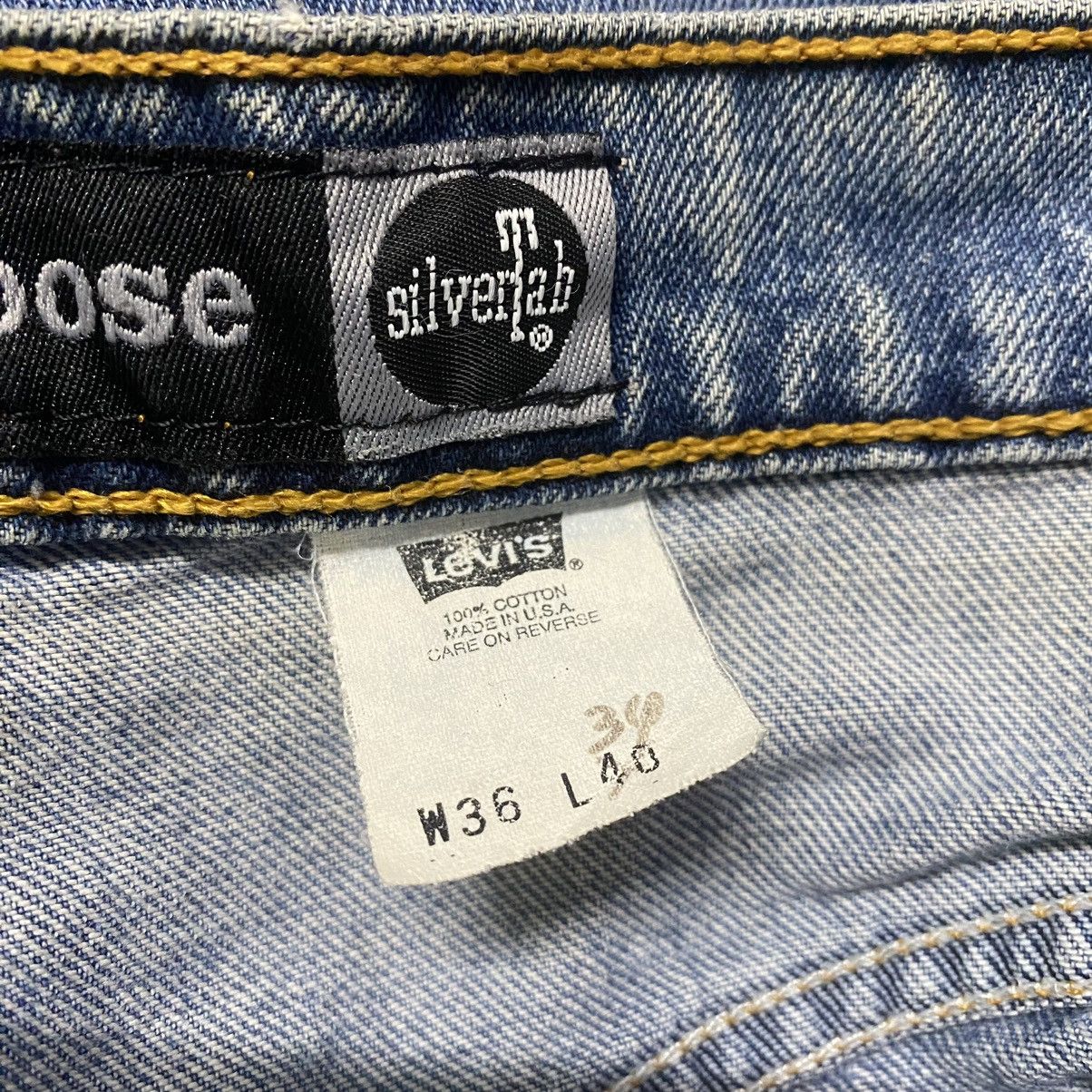 Levi's Vintage 90s Levis Silvertab Straight+Loose Denim Jeans Size US 36 / EU 52 - 18 Thumbnail