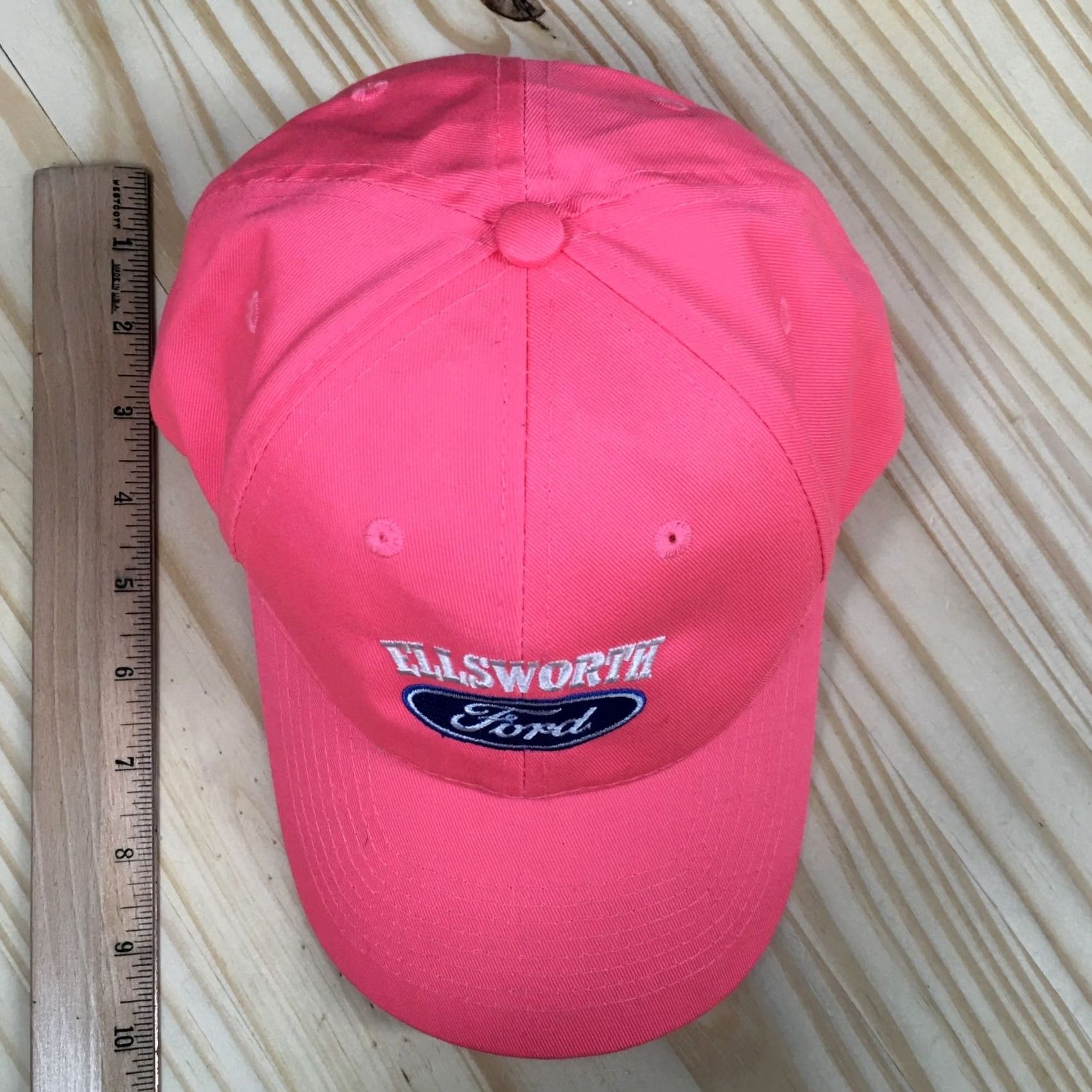 Port & Company Ford Ellsworth Baseball Cap Hat Mens One Size Pink Embroidered Logo Adjustable Size ONE SIZE - 3 Thumbnail