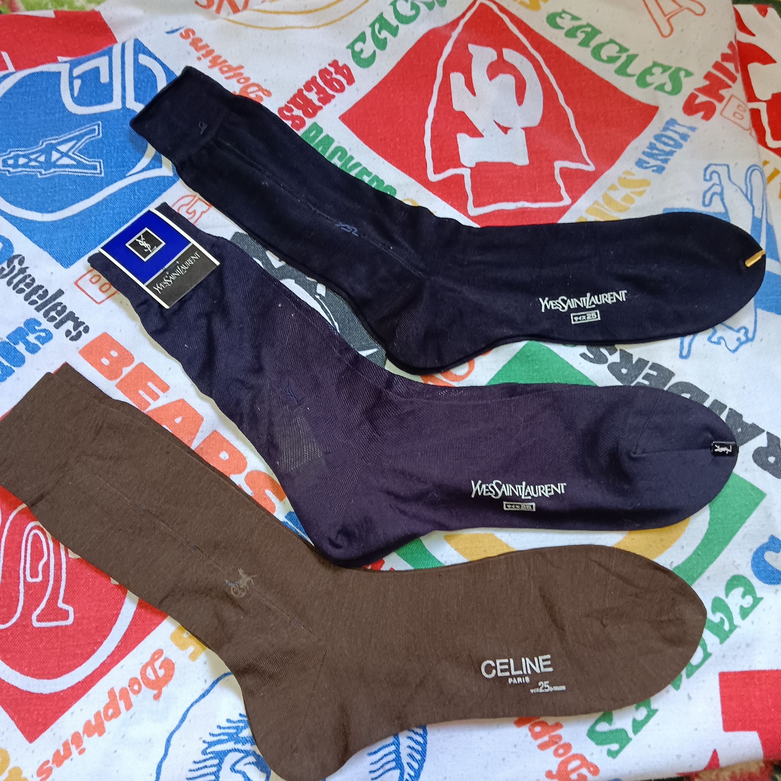 Celine × Yves Saint Laurent 🔥 LUXURY SOCKS 🔥 3 pear news Size ONE SIZE - 2 Thumbnail