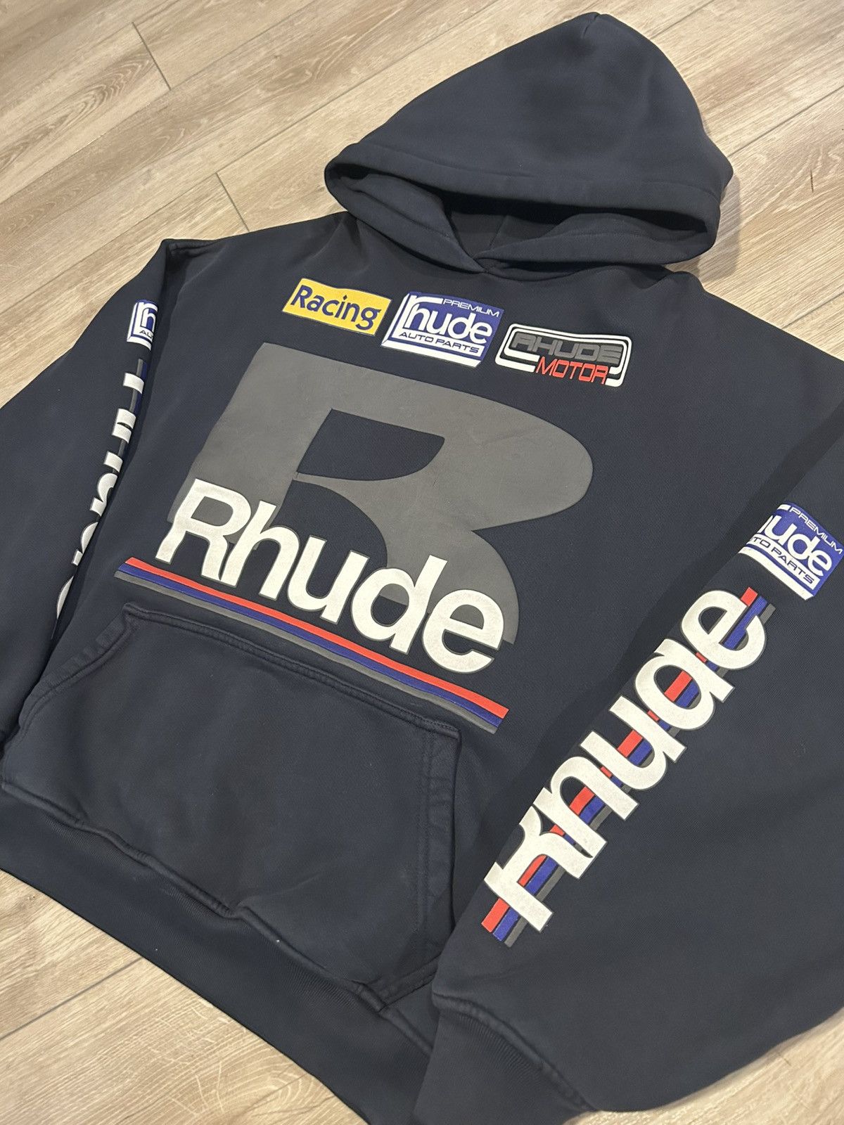 Rhude Rhude Petrol Patch Hoodie Size US L / EU 52-54 / 3 - 4 Thumbnail