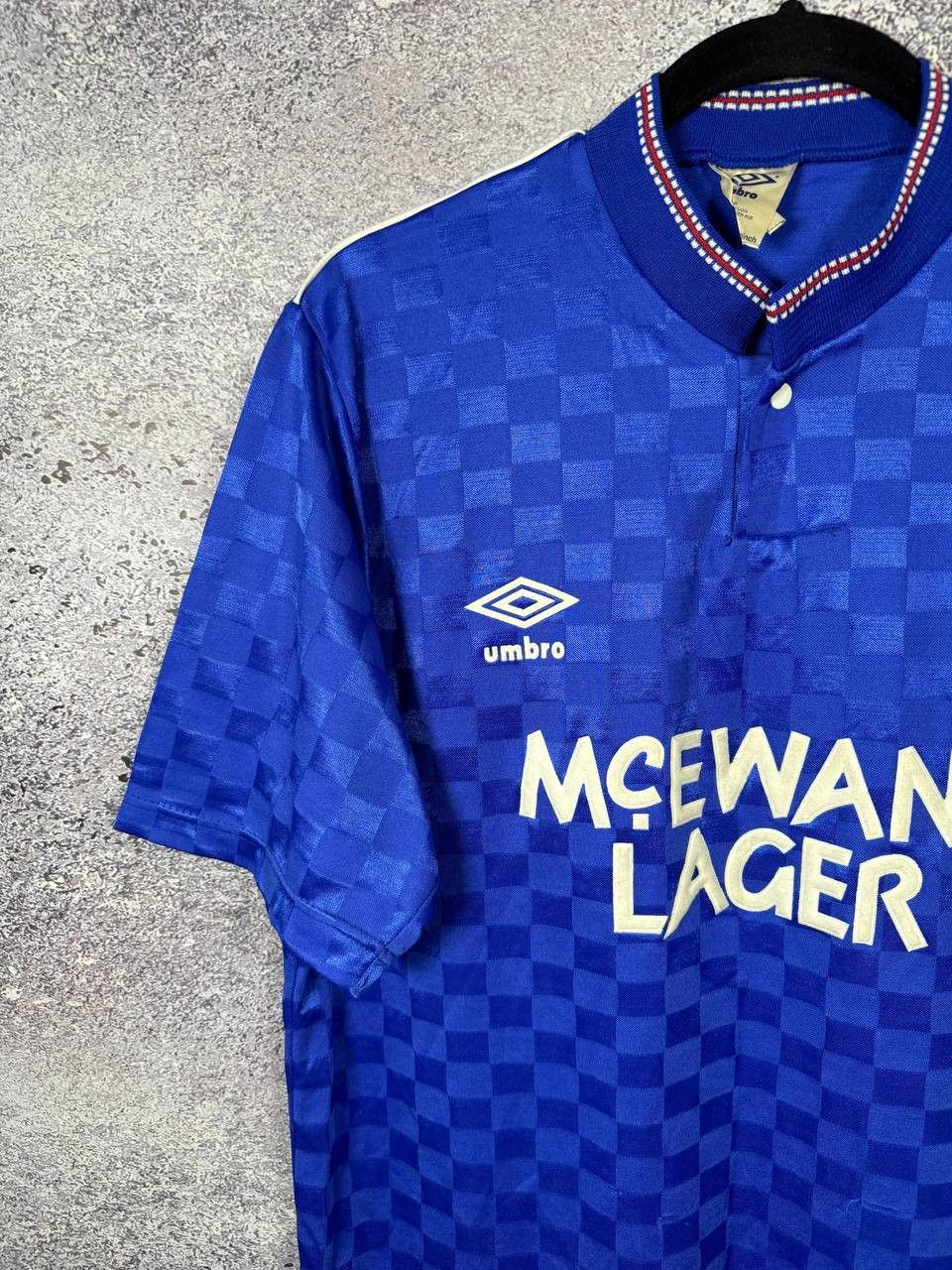 Umbro 80's Vintage Rangers Glasgow 1987/90 Umbro Soccer Jersey Size US M / EU 48-50 / 2 - 3 Thumbnail
