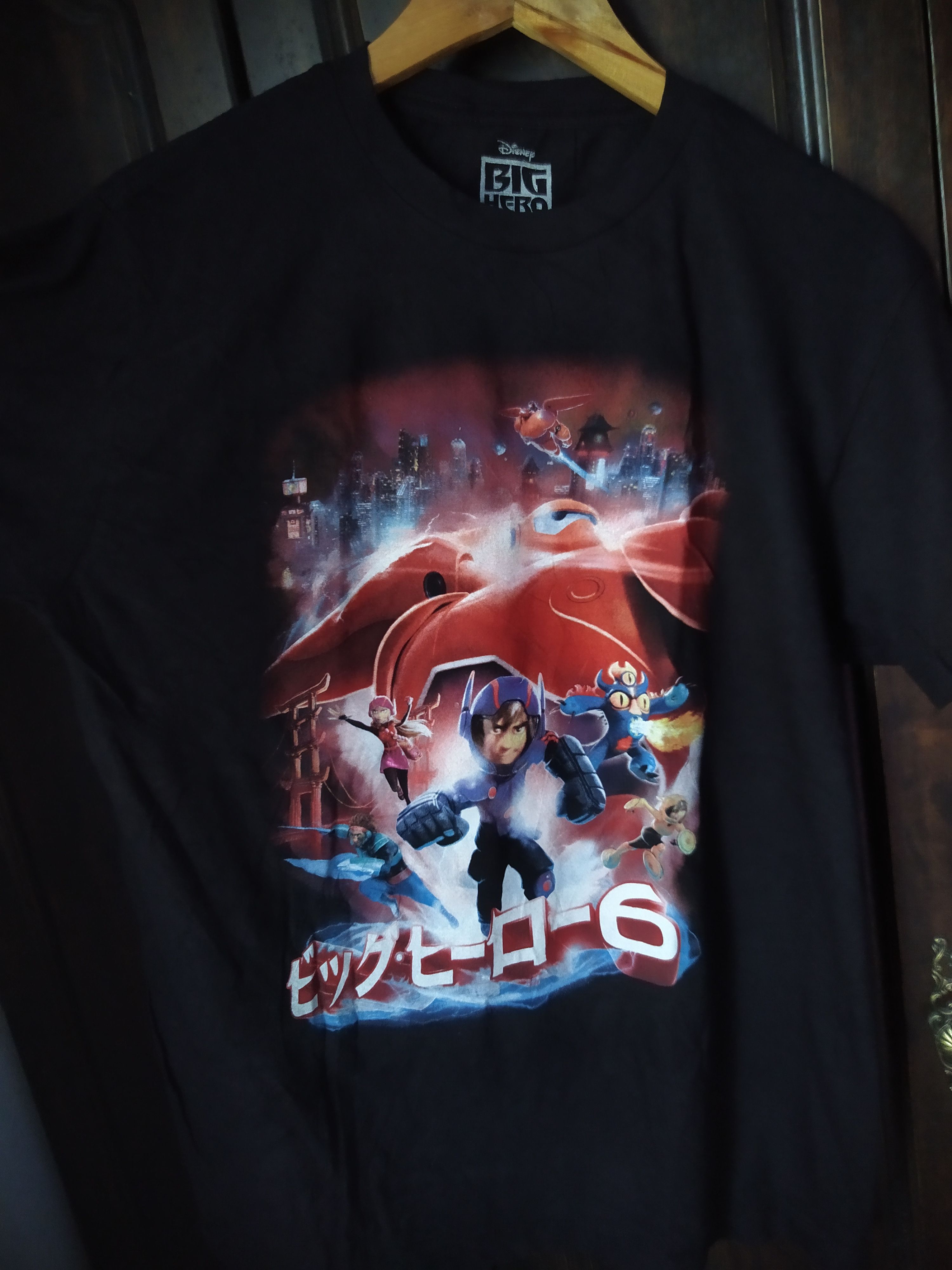 Disney Y2K Disney Big Hero 6 Character Graphic Tee Japanese Script Size US L / EU 52-54 / 3 - 4 Thumbnail