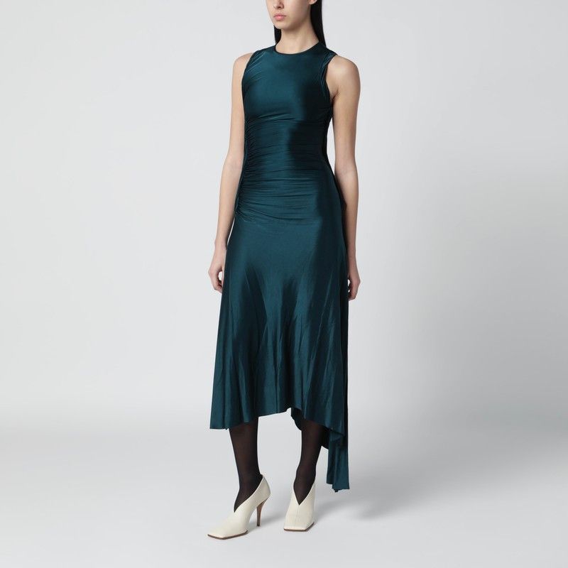 Victoria Beckham Victoria Beckham Twist Dress In Dark Aqua Green Size XS / US 0-2 / IT 36-38 - 1 Thumbnail
