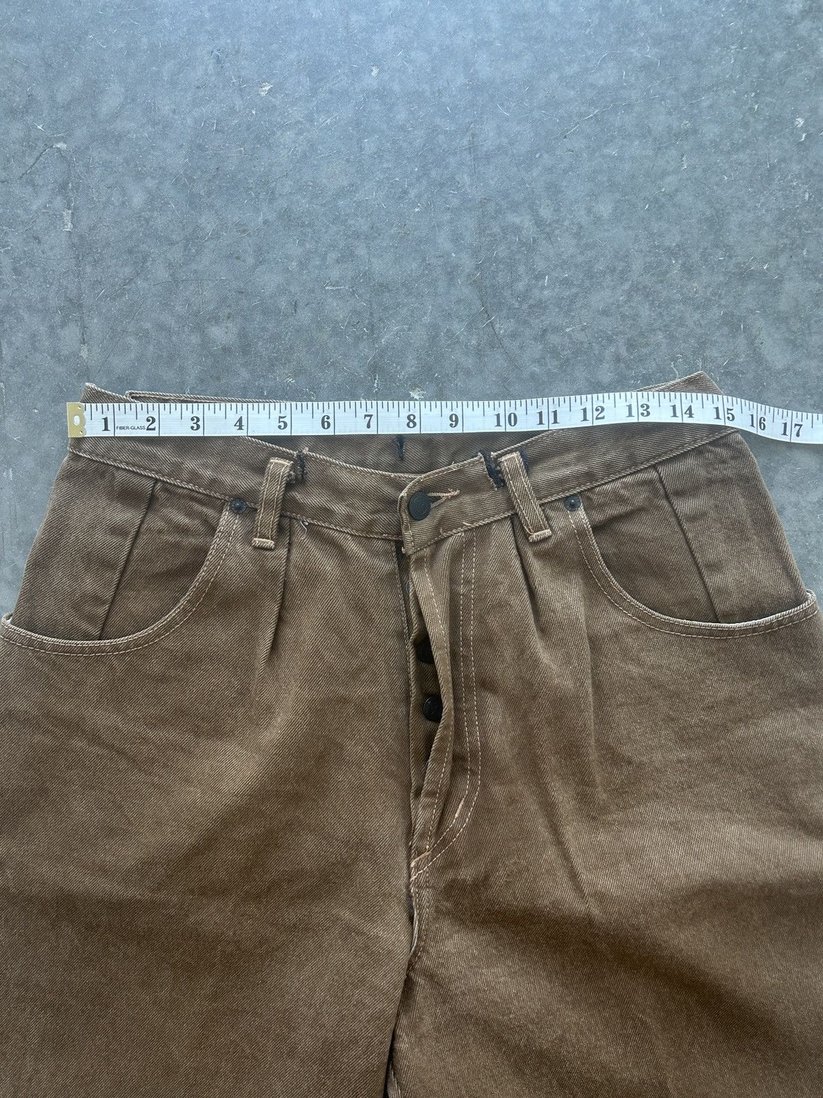 Pepe Jeans × Vintage Vintage 90s Pepe Brown Denim Jeans 30x33 Size US 30 / EU 46 - 14 Thumbnail