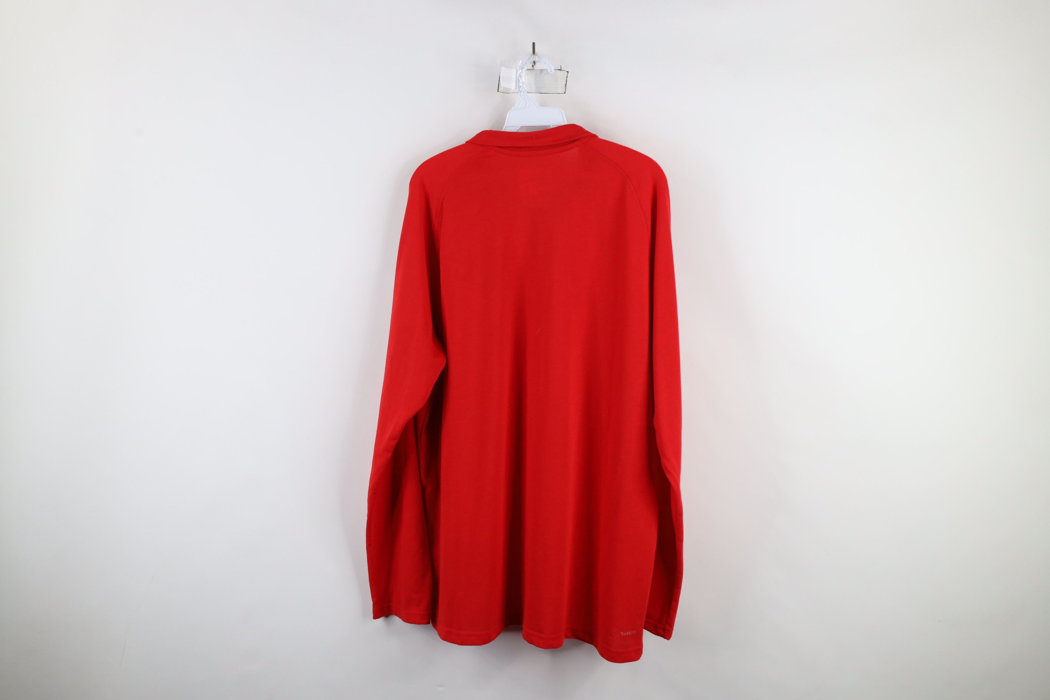 Adidas × Vintage Adidas Red Wings Hockey Half Zip Pullover Top Jacket Red Size US XL / EU 56 / 4 - 8 Thumbnail
