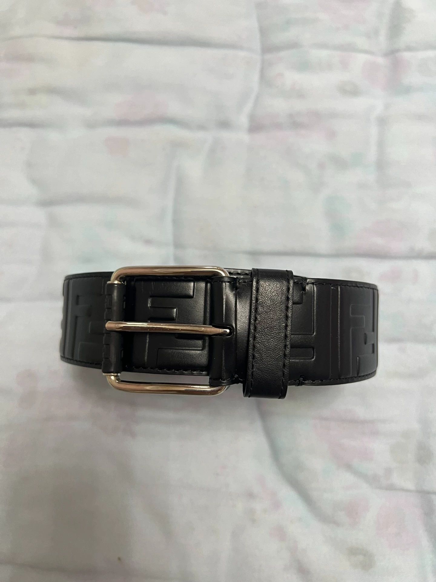 Fendi Fendi logo belt black 100 Size ONE SIZE - 1 Thumbnail