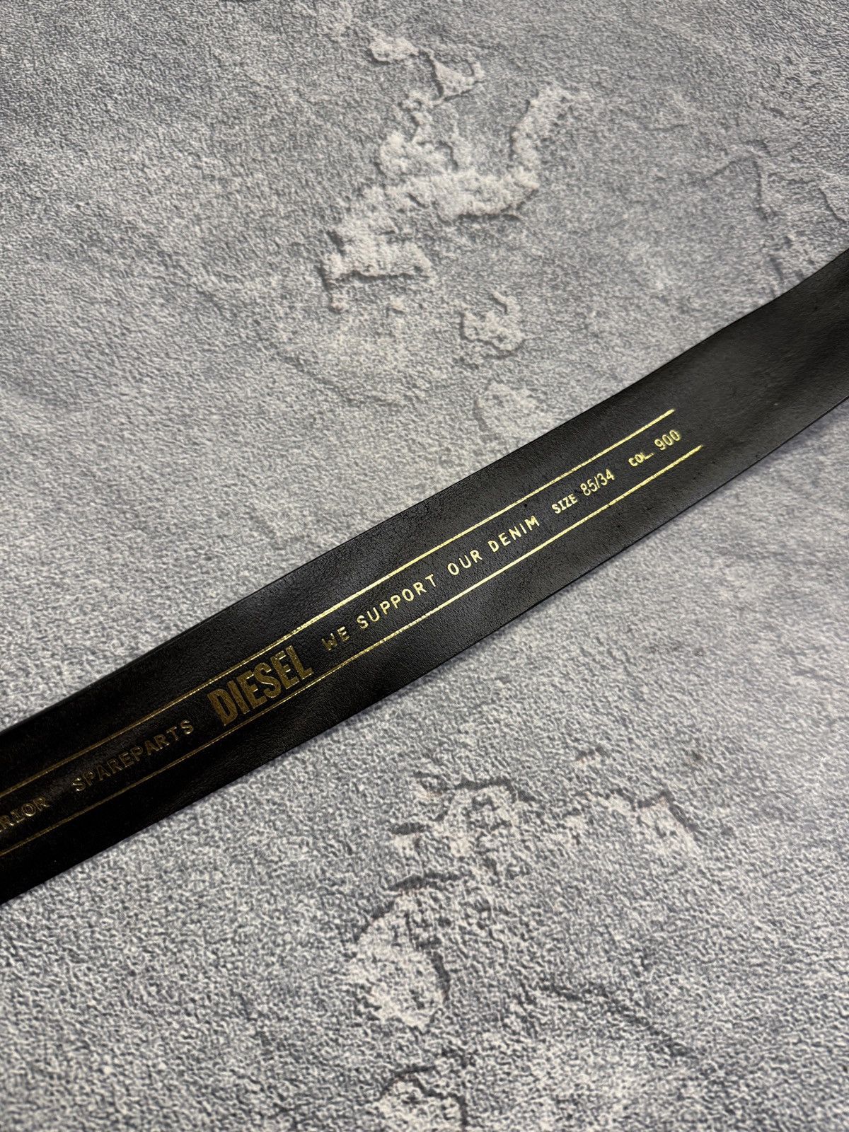 Diesel Vintage Y2K Diesel Belt Leather Metal Logo Japanese Size ONE SIZE - 5 Thumbnail