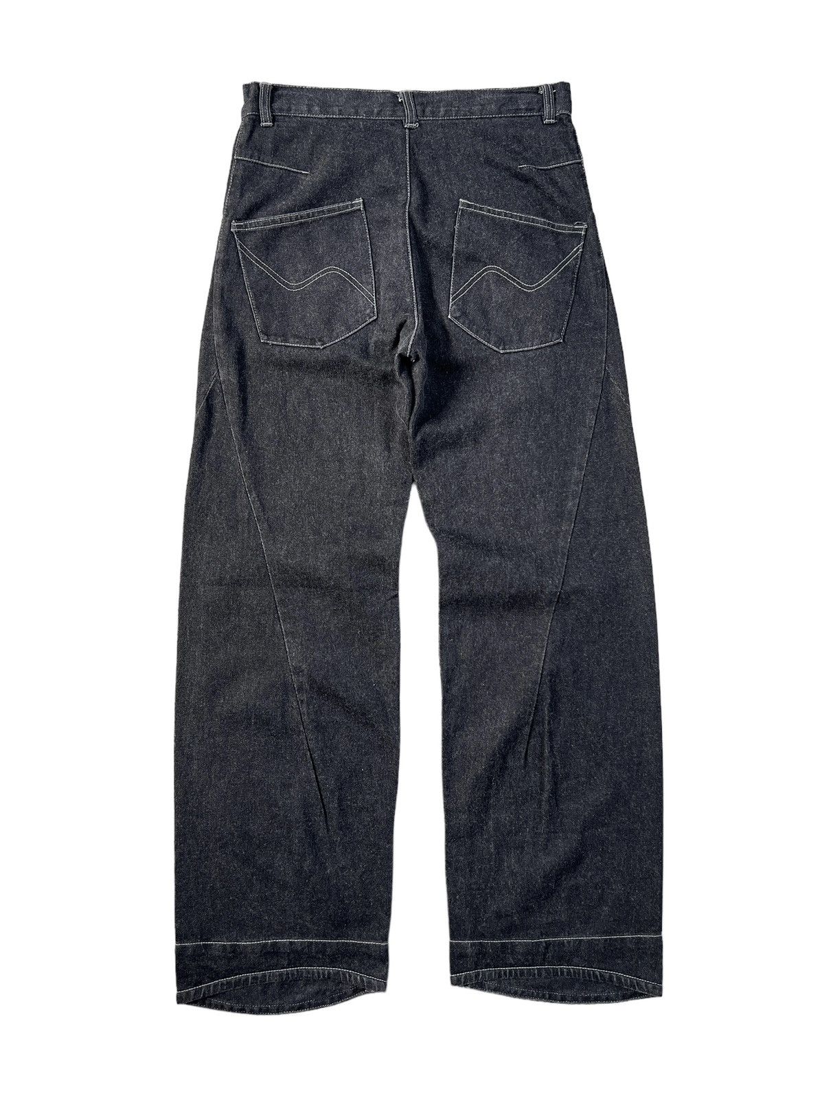 BERNINGS SHO Bernings Sho Wide Leg Reconstructed Jeans Size US 31 - 4 Thumbnail