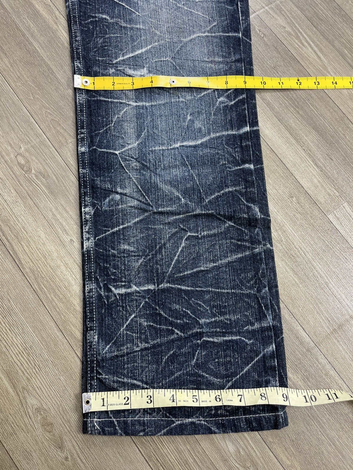 If Six Was Nine 2000s Nylaus Double Waist Distressed Punk Faded Baggy Jeans Size US 31 - 20 Thumbnail
