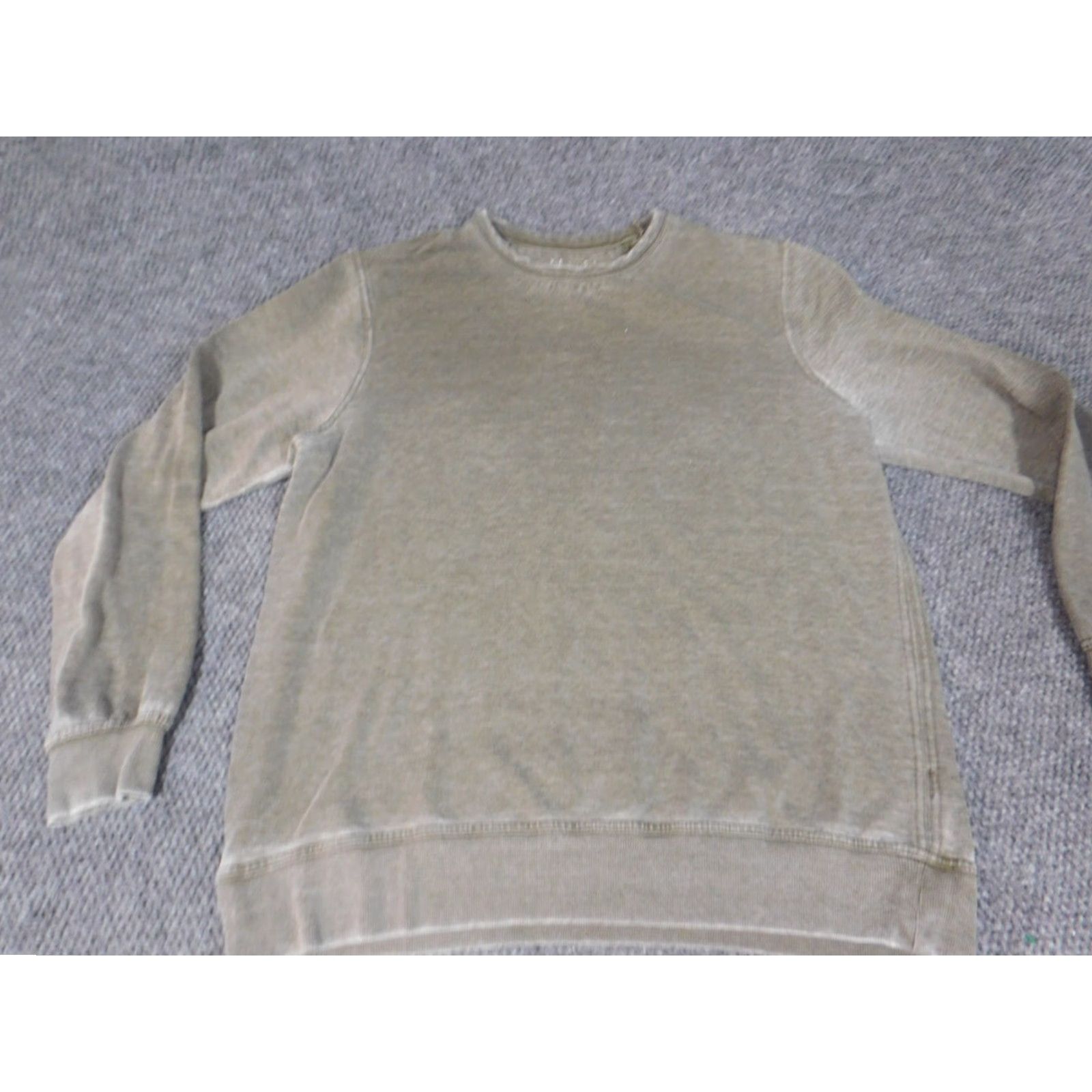 Lucky Brand Lucky Brand Mens Sweater XL Green Crewneck Pullover Knit Cotton Cable-Knit Long Sleeve Button Quilted Vintage N/A Size US XL / EU 56 / 4 - 3 Thumbnail