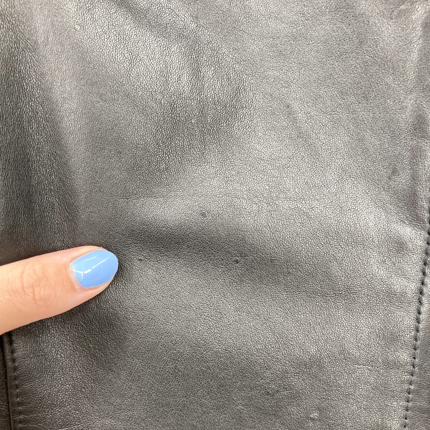 Vintage VINTAGE Wilsons Leather Jacket Womens M Leather Zip Front Moto Biker Y2K Black Casual Womens Size M / US 6-8 / IT 42-44 - 6 Thumbnail