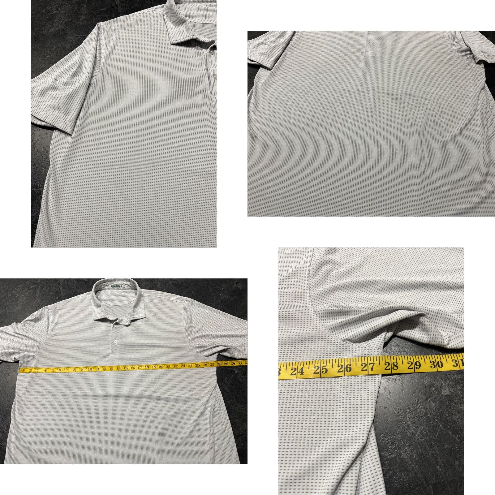 Vintage Genteal Polo Shirt Mens 3XL Golf Performance Short Sleeve Wicking Gray Polyester Breathable Moisture Wicking Logo Regular Collared Button Polo Mens Size US XXL / EU 58 / 5 - 8 Thumbnail