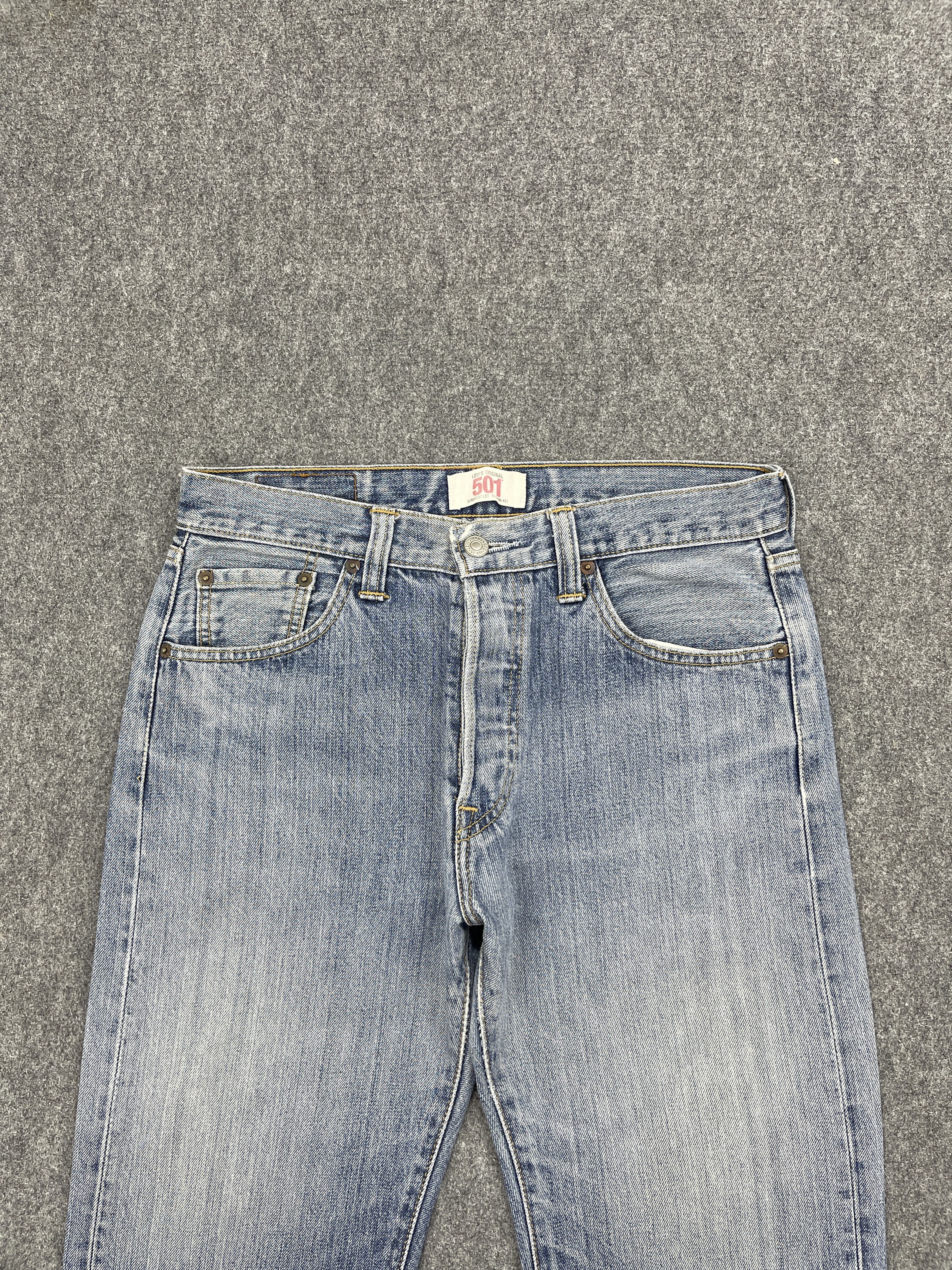 Levi's × Vintage Vintage Levis 501 Light Blue Washed Jeans Size US 30 / EU 46 - 2 Thumbnail